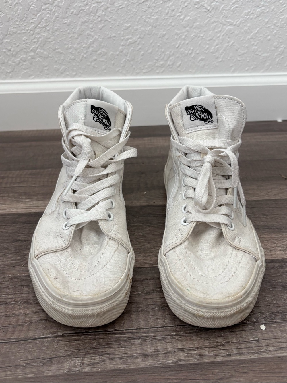 Vans White High-Top Sneakers